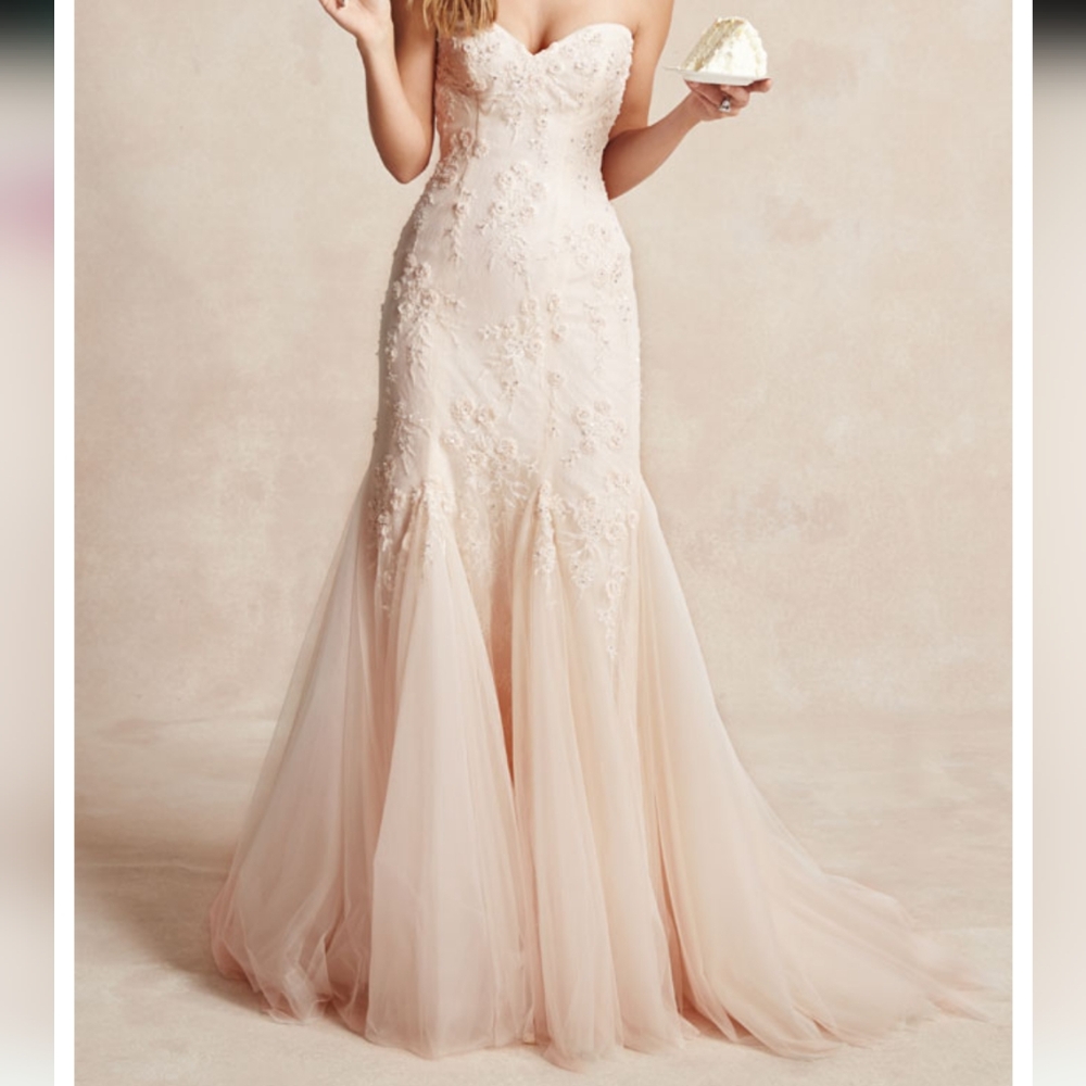 Bliss Elegant Cream Lace Gown